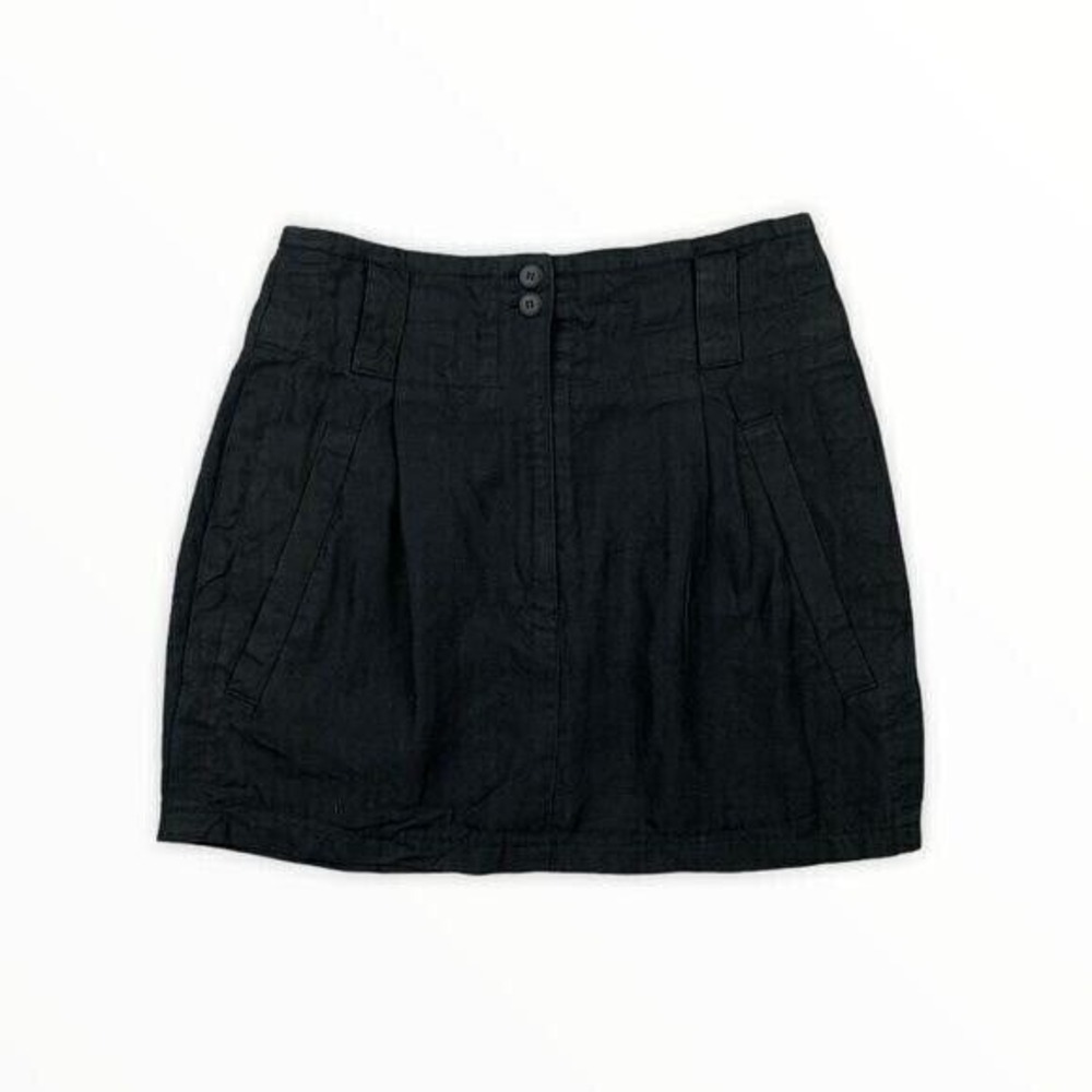 Community‎ Service Skirt Small Black High Rise Rayon Soft Classic Workwear